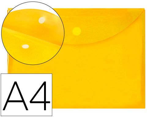 Bolsa porta documentos liderpapel din a4 amarelo , Liderpapel , 35994 , 8423473359949